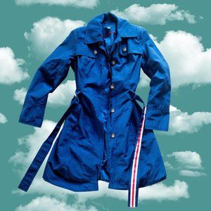 NAVY BLUE TOMMY HILFIGER TRENCH COAT